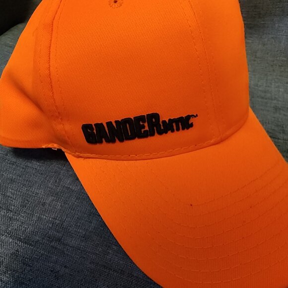 Gander Mountain Since 1960 Embroidered Logo Blazed Orange Snapback Hat - Picture 6 of 8